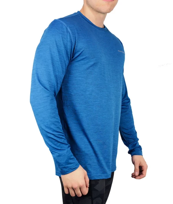 T-Shirt Homme Mell Melange Tee Bleu – Image 3